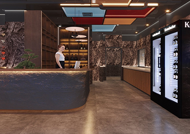 cc燒烤店裝修設(shè)計案例效果圖