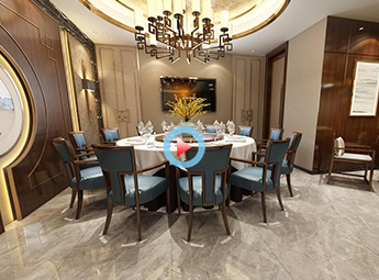 紹興餐飲包間設(shè)計裝修全景案例效果圖