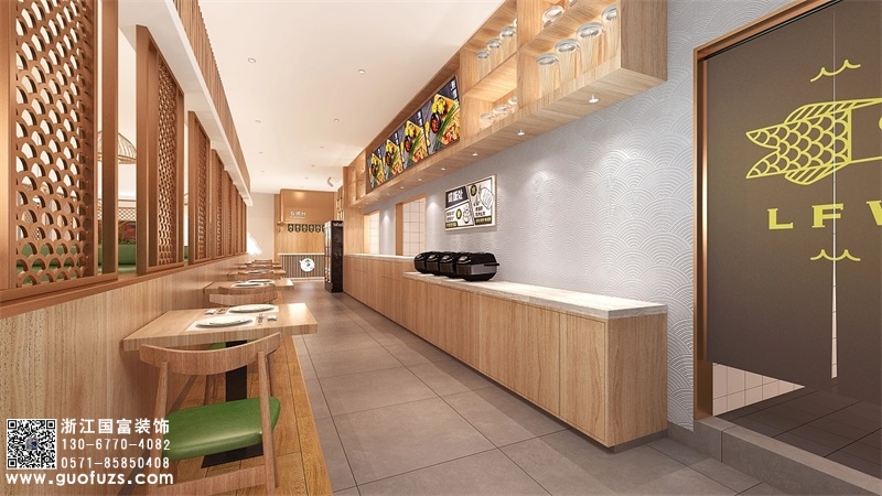 酸菜魚(yú)餐飲店裝修設(shè)計(jì)效果圖